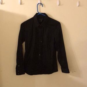 Banana Republic Black button up shirt. Size Med.